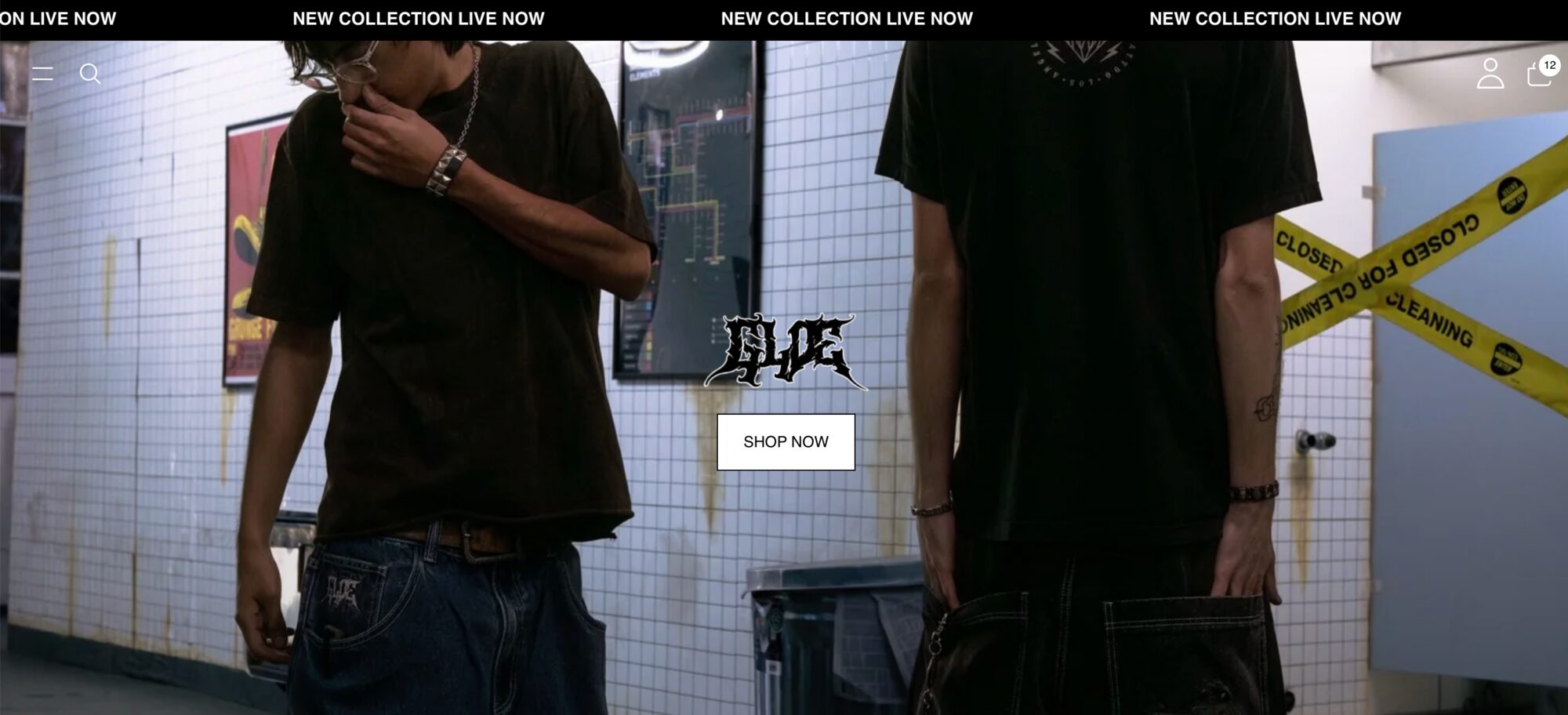 Gloe website homepage